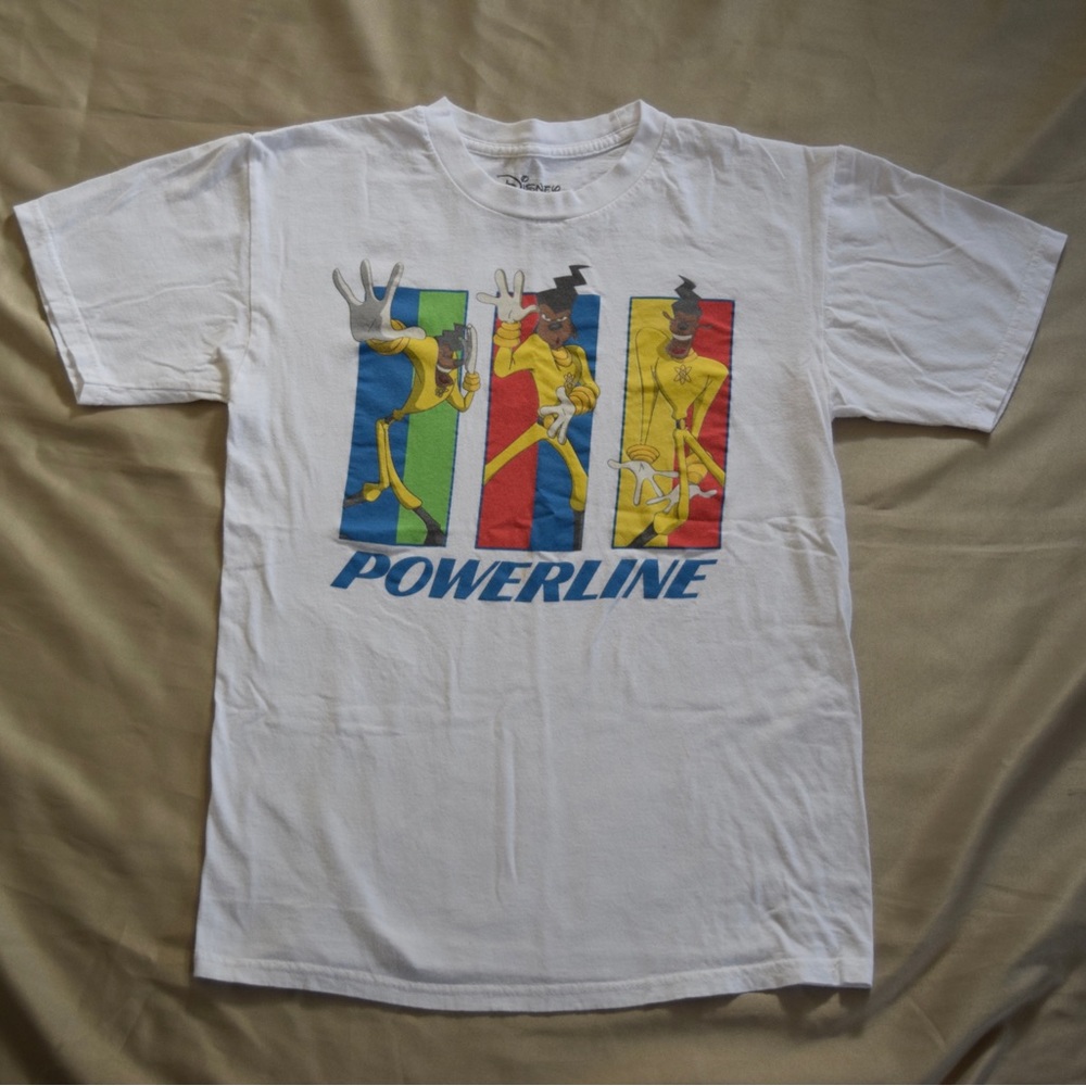 Disney The Goofy Movie “Powerline” Graphic T-Shirt Size Small